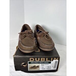 Dublin Lace Up Boat Shoes Women Size 11 Brown Slip On New In Box